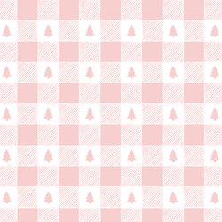 Woodland Check in Peppermint Pink