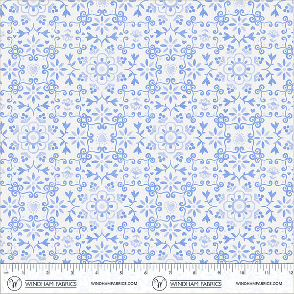Azulejo in White Blue