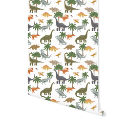Dinosaurs in White