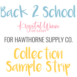 Back 2 School Sample Strip