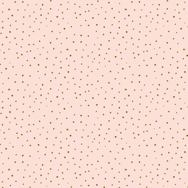 Valentine Dot in Gold on Pearl Pink