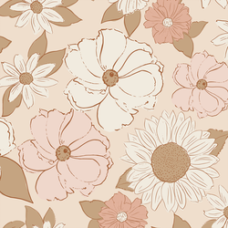 Large Flower Child in Boho Blush