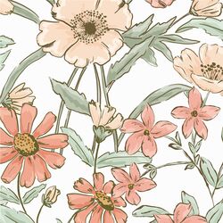 Large Gracious Garden in Pastel
