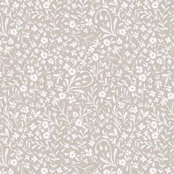 Tea Party Calico in Earl Gray