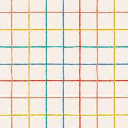 Garden Grid in Rainbow