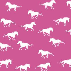 Horse Silhouette in Petunia