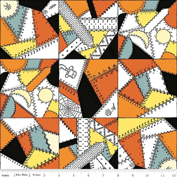 Crazy Patchwork in Multi