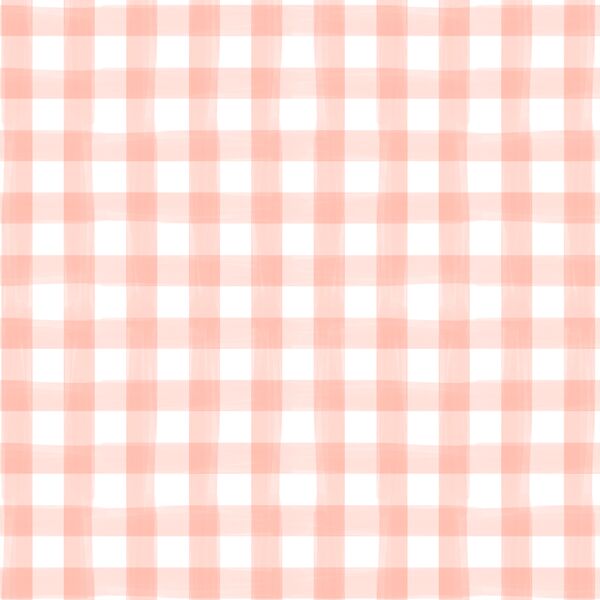 Watercolor Gingham in Blooming Pink