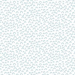 Doodle in Powder Blue on White