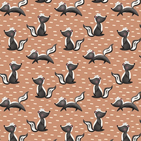 Dashing Skunks in Sand