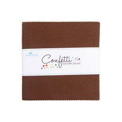 Confetti Cotton 5" Square Pack in Brownie