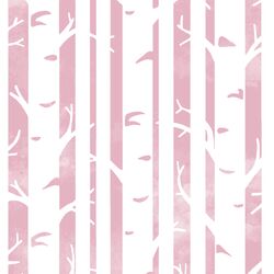 Big Birches in Carnation