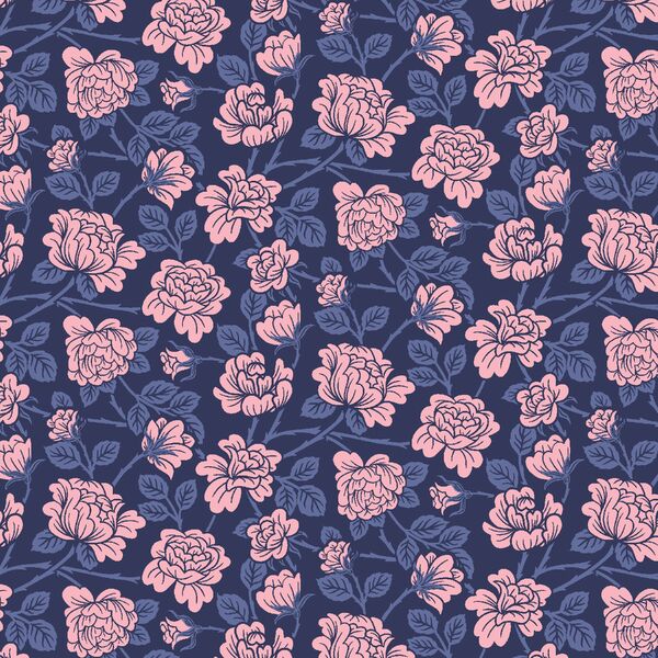 Winding Briar Rose in Twilight Pond
