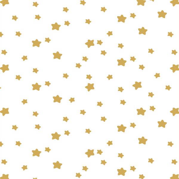 Star Light in Straw on White