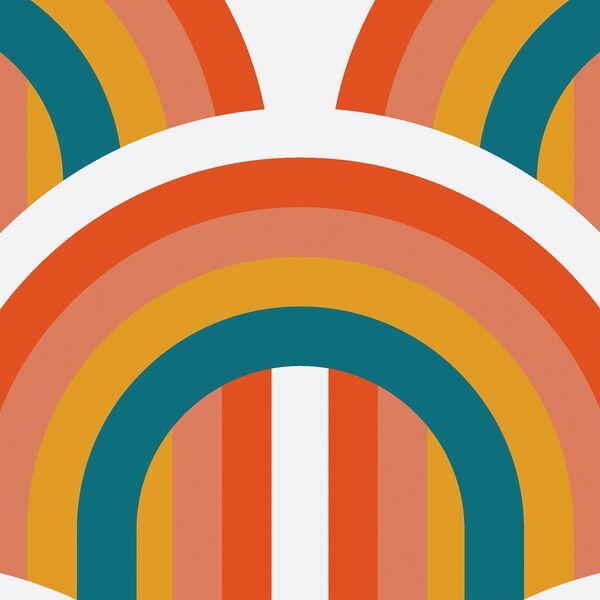 Large Retro Arches in Rainbow