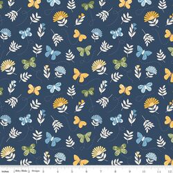 Butterflies in Navy