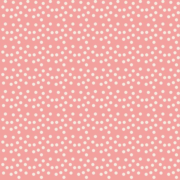 Scallop Polka Dots in Candy Pink
