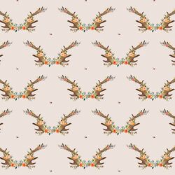 Small Meadow Horns in Light Tan
