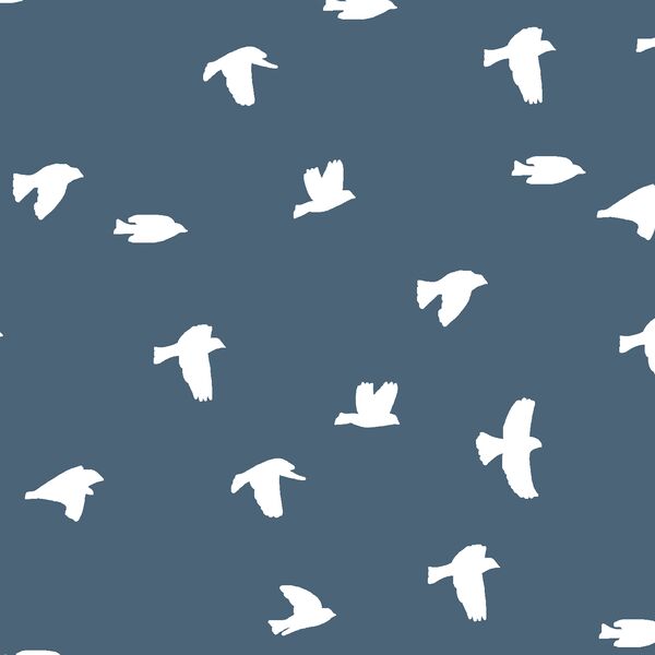 Flock Silhouette in Twilight