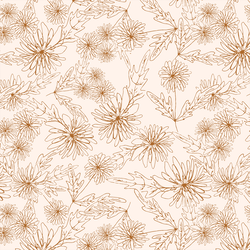 Chrysanthemum Sketch in Autumn
