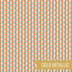 Messina Stripe in Red Metallic