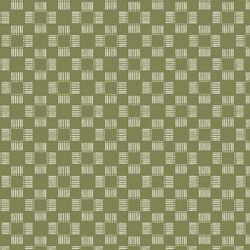 Woven Basket Checks in Olive Green