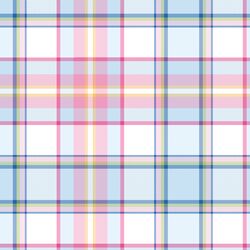 Pastel Tulips Plaid in Blithe