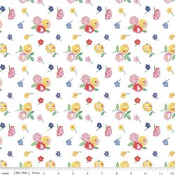 Floral Toss in White
