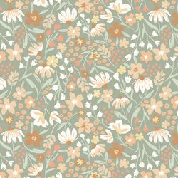 Blooms in Thyme Green