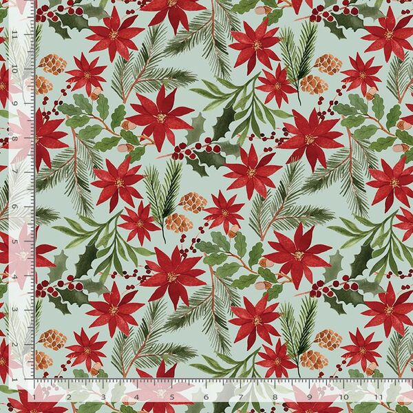 Festive Floral in Minty