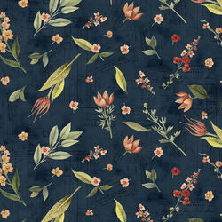 Floral Toss in Navy