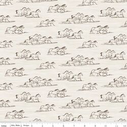 Horse Toile in Cream