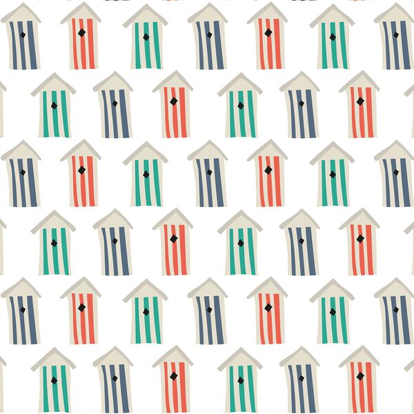 Beach Huts in White