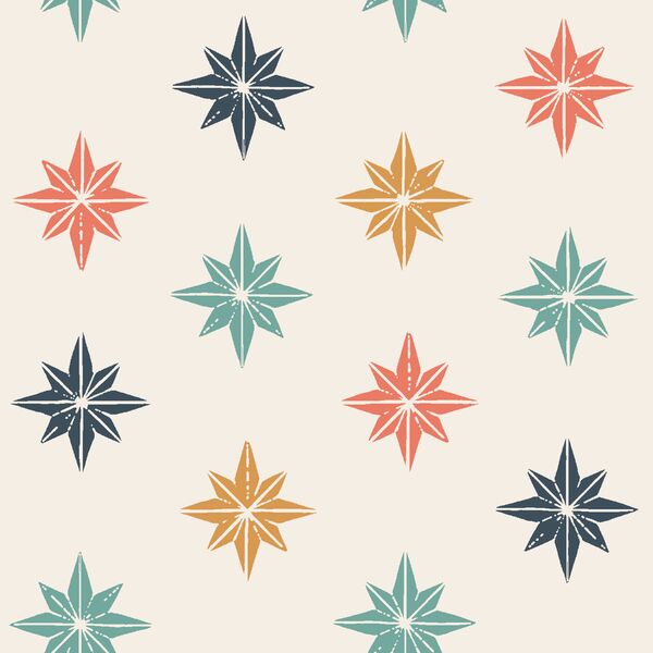 Large Bon Bon Christmas Stars in Merry