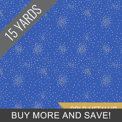 Clusters in Deep Ocean Metallic - 15 Yard Bolt