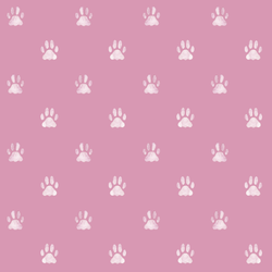 Watercolor Paw Prints in Mauve