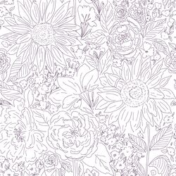 Paperie in Dark Plum on White