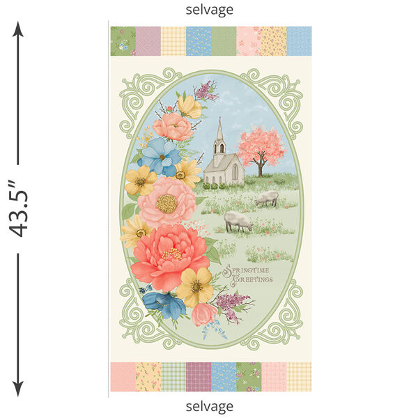 Springtime Greetings Panel in Multi