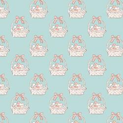 Little Easter Basket in Aqua Blue