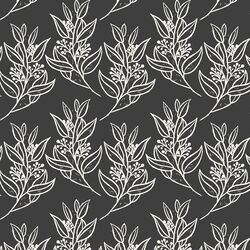 Falling Foliage in Charcoal