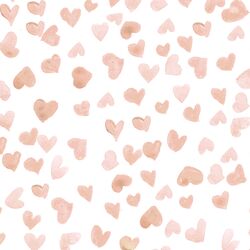 Simple Hearts in Blush