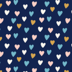 Hearts in Twilight Blue