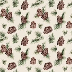 Pinecones in Cream