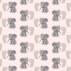 Little Baby Elephant in Soft Blush