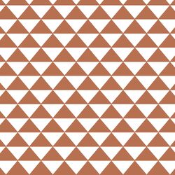 Triangle Mosaic in Terracotta