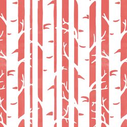 Birches in Salmon