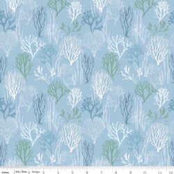 Aquatic Plants in Blue