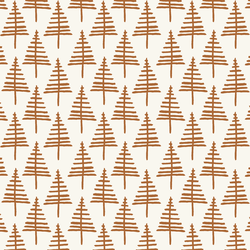 Pine Valley in Gingerbread on Ivory