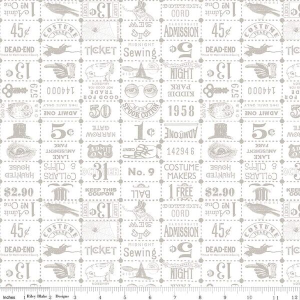 Ticket Grid in White