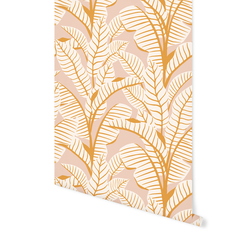 Playful Palms in Shell Pink